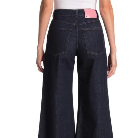 💎 Valentino Detached Waistband Wide-Leg Denim Jeans – Size 27 (Fits US 4–6) - Picture 6 of 15